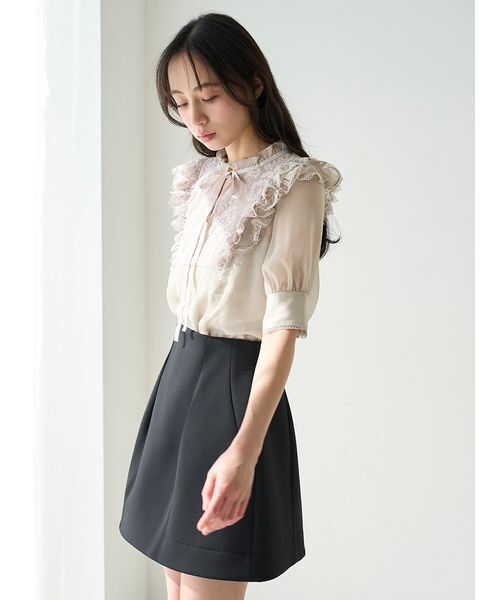 SNIDEL（スナイデル）の「楊柳シフォンレースブラウス（シャツ/ブラウス・レディース・アイボリー/ライトベージュ/その他・F）」の17枚目の写真