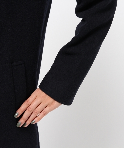 GLOBAL WORK（グローバルワーク）の「【一部店舗限定】マキシフードコート/567765（その他アウター・レディース・グレー/ブラック/ネイビー・MEDIUM/SMALL/LARGE）」の8枚目の写真