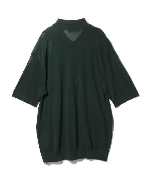 ESTNATION(エストネーション)の「ESTNATION / コットン デザインポロシャツ(ポロシャツ・メンズ・ブラック/オフホワイト/ダークグリーン・MEDIUM/LARGE)」の8枚目の写真