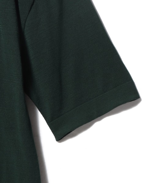 ESTNATION(エストネーション)の「ESTNATION / コットン デザインポロシャツ(ポロシャツ・メンズ・ブラック/オフホワイト/ダークグリーン・MEDIUM/LARGE)」の10枚目の写真