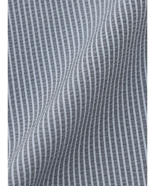 Perfect Suit FActory(パーフェクトスーツファクトリー)の「【高通気/ベタ付き軽減/軽量】 サッカー調ドライシャツ ホワイト/ブラック/ブラウン/サックス/ネイビー(ビジネスシャツ・メンズ・ブラック/ブルー/ホワイト/ブラウン/ネイビー・M/L/S/LL)」の12枚目の写真