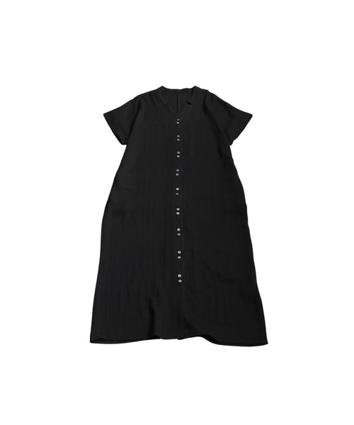 antiqua（アンティカ）の「リネンタッチワンピース（シャツワンピース・レディース・ナチュラル/ブラック・P/R）」の19枚目の写真