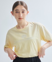 ツヤ刺繍Tシャツ≪洗濯機で洗える≫