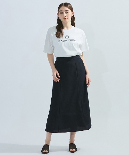ketty(ケティ)の「ツヤ刺繍Tシャツ≪洗濯機で洗える≫(Tシャツ/カットソー・レディース・ホワイト/イエロー・M)」の17枚目の写真