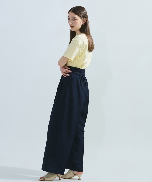 ketty(ケティ)の「ツヤ刺繍Tシャツ≪洗濯機で洗える≫(Tシャツ/カットソー・レディース・ホワイト/イエロー・M)」の20枚目の写真