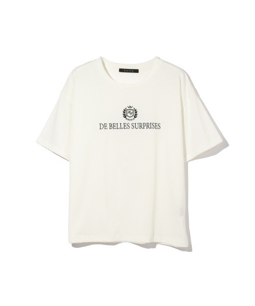 ketty(ケティ)の「ツヤ刺繍Tシャツ≪洗濯機で洗える≫(Tシャツ/カットソー・レディース・ホワイト/イエロー・M)」の21枚目の写真
