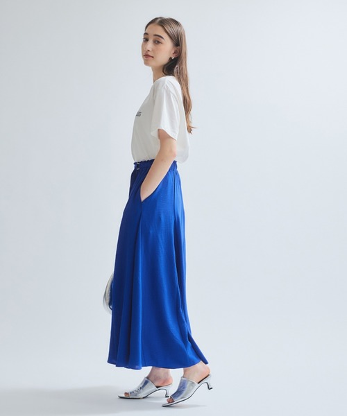ketty(ケティ)の「ツヤ刺繍Tシャツ≪洗濯機で洗える≫(Tシャツ/カットソー・レディース・ホワイト/イエロー・M)」の15枚目の写真