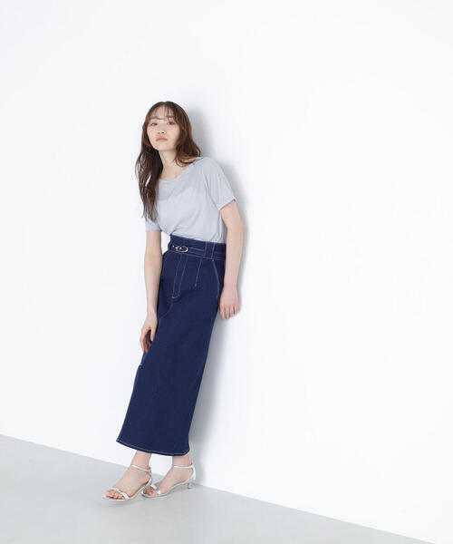 NATURAL BEAUTY BASIC(ナチュラルビューティーベーシック)の「◇ラメボートネックカットソー(Tシャツ/カットソー・レディース・ピンク/グレー/ダークブラウン・FREE)」の5枚目の写真