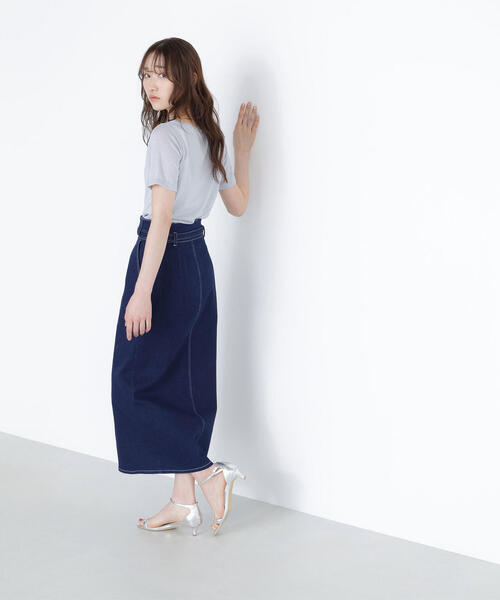 NATURAL BEAUTY BASIC(ナチュラルビューティーベーシック)の「◇ラメボートネックカットソー(Tシャツ/カットソー・レディース・ピンク/グレー/ダークブラウン・FREE)」の7枚目の写真