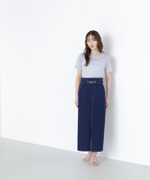 NATURAL BEAUTY BASIC(ナチュラルビューティーベーシック)の「◇ラメボートネックカットソー(Tシャツ/カットソー・レディース・ピンク/グレー/ダークブラウン・FREE)」の9枚目の写真