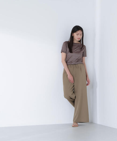 ◇ラメボートネックカットソー（Tシャツ/カットソー）｜NATURAL