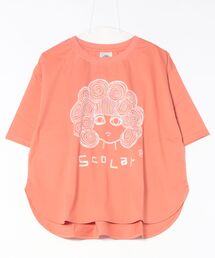 ScoLar | 152656：スカラー箔プリント 接触冷感Tシャツ(Tシャツ/カットソー)
