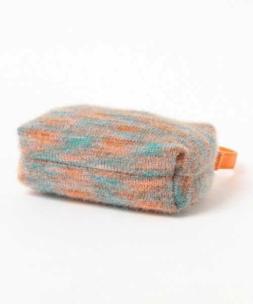 Ray BEAMS（レイビームス）の「ニット ミニ バッグ（トートバッグ・レディース・オレンジ/ネイビー・ONE SIZE）」の7枚目の写真