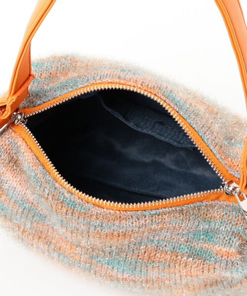 Ray BEAMS（レイビームス）の「ニット ミニ バッグ（トートバッグ・レディース・オレンジ/ネイビー・ONE SIZE）」の10枚目の写真