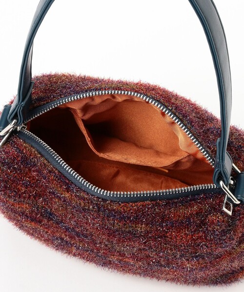 Ray BEAMS（レイビームス）の「ニット ミニ バッグ（トートバッグ・レディース・オレンジ/ネイビー・ONE SIZE）」の13枚目の写真