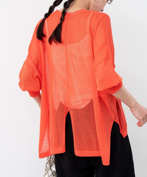 refinedworks（リファインドワークス）の「【refinedworks】定番アイテム の ポンチョカーディガン！（カーディガン/ボレロ・レディース・グレイッシュベージュ/ブラック/ホワイト/レッド・FREE）」の8枚目の写真