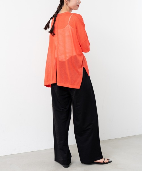 refinedworks（リファインドワークス）の「【refinedworks】定番アイテム の ポンチョカーディガン！（カーディガン/ボレロ・レディース・グレイッシュベージュ/ブラック/ホワイト/レッド・FREE）」の18枚目の写真