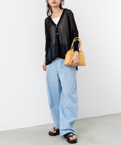 refinedworks（リファインドワークス）の「【refinedworks】定番アイテム の ポンチョカーディガン！（カーディガン/ボレロ・レディース・グレイッシュベージュ/ブラック/ホワイト/レッド・FREE）」の15枚目の写真