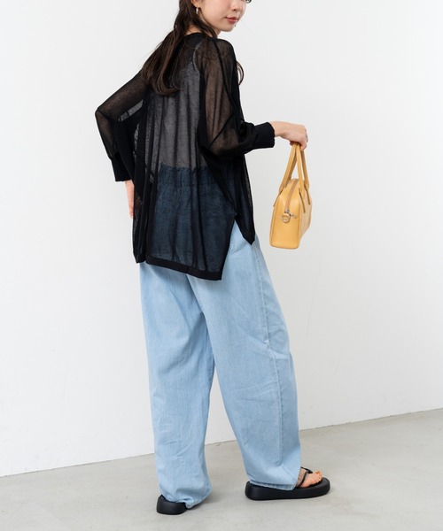 refinedworks（リファインドワークス）の「【refinedworks】定番アイテム の ポンチョカーディガン！（カーディガン/ボレロ・レディース・グレイッシュベージュ/ブラック/ホワイト/レッド・FREE）」の13枚目の写真