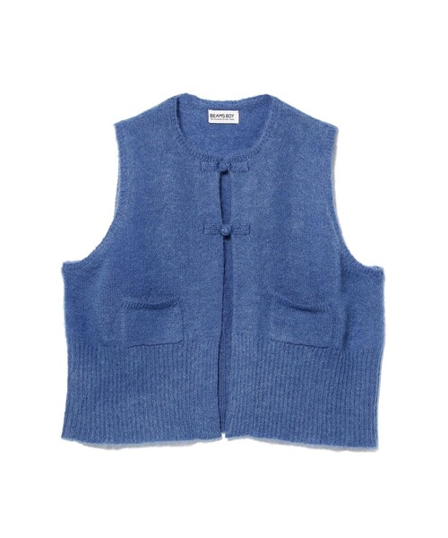 BEAMS BOY 水色 ニットベスト BEAMS BOY 水色 ニットベスト