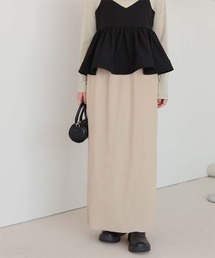 セルフカットロングIラインスカート