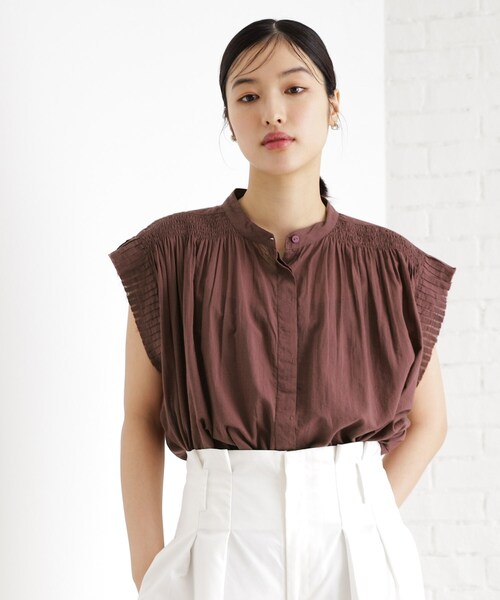 THE SHOP TK (ザ ショップ ティーケー )の「シャーリングブラウス【洗える】(シャツ/ブラウス・レディース・オフホワイト/ブラック/ブラウン系その他・99)」の22枚目の写真