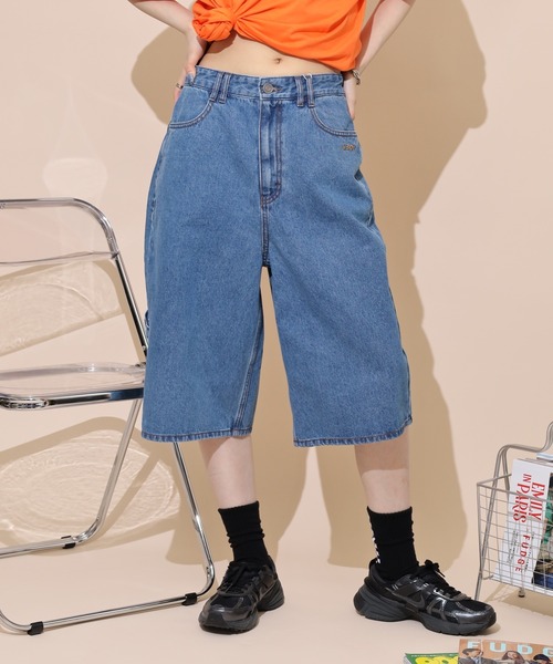 NERDY（ノルディ）の「ユニデニムバミューダパンツ（デニムパンツ・メンズ・ブラック/ブルー・L/M/S）」の5枚目の写真