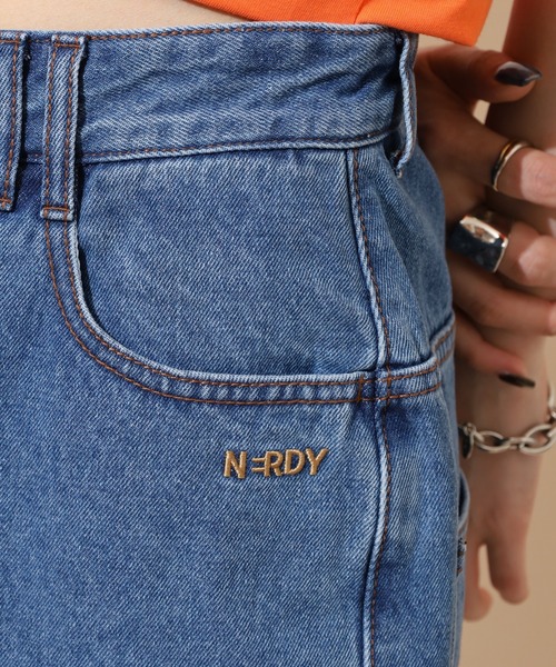NERDY（ノルディ）の「ユニデニムバミューダパンツ（デニムパンツ・メンズ・ブラック/ブルー・L/M/S）」の9枚目の写真