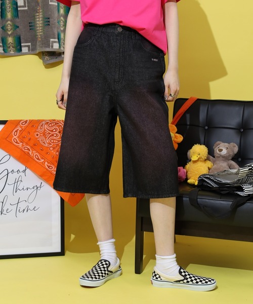 NERDY（ノルディ）の「ユニデニムバミューダパンツ（デニムパンツ・メンズ・ブラック/ブルー・L/M/S）」の14枚目の写真