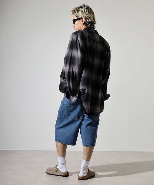 NERDY（ノルディ）の「ユニデニムバミューダパンツ（デニムパンツ・メンズ・ブラック/ブルー・L/M/S）」の17枚目の写真