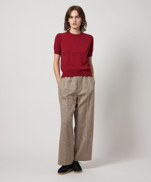 Steven Alan（スティーブンアラン）の「＜Steven Alan＞ハーフスリーブ ニット（ニット/セーター・レディース・オフホワイト/レッド/ネイビー・FREE）」の6枚目の写真