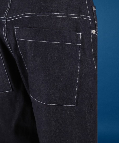 unrelaxing（アンリラクシング）の「ルーズフィットステッチデニム（デニムパンツ・メンズ・ネイビー・マルチサイズ）」の5枚目の写真