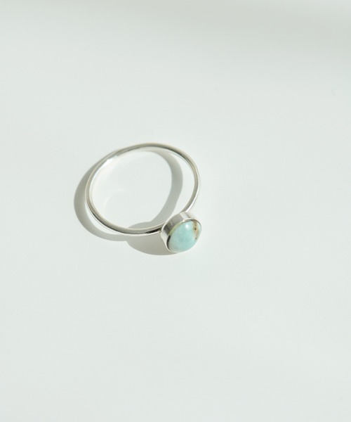 LAVEANGE（ラビアンジェ）の「サークルストーンシルバーリング（リング・レディース・ブラック/アイボリー/ターコイズブルー・9/12/15 /14/17）」の16枚目の写真