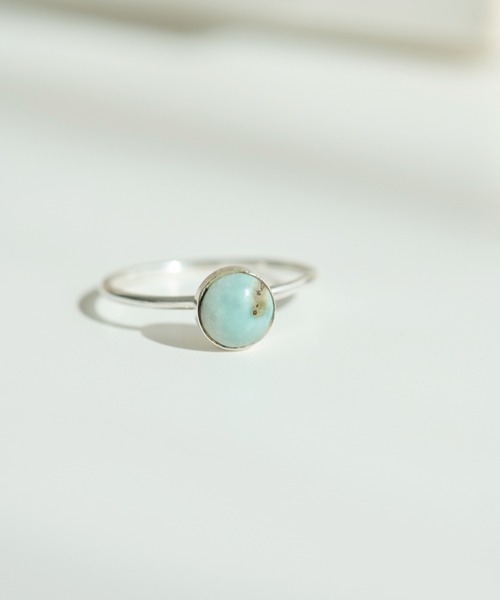 LAVEANGE（ラビアンジェ）の「サークルストーンシルバーリング（リング・レディース・ブラック/アイボリー/ターコイズブルー・9/12/15 /14/17）」の15枚目の写真