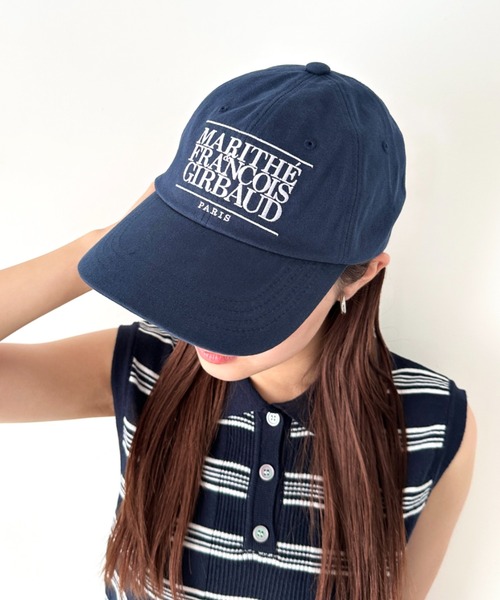 MARITHE + FRANCOIS GIRBAUD(マリテフランソワジルボー)の「MARITHE + FRANCOIS GIRBAUD(マリテフランソワジルボー)/ロゴ刺繍 キャップ 帽子/Marithe Cap(キャップ・レディース・ブルー/クリーム/ブラック/アイボリー/ベージュ/レッド/グリーン/ピンク/ネイビー・FREE)」の7枚目の写真