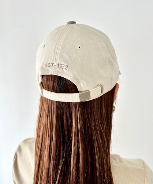 MARITHE + FRANCOIS GIRBAUD(マリテフランソワジルボー)の「MARITHE + FRANCOIS GIRBAUD(マリテフランソワジルボー)/ロゴ刺繍 キャップ 帽子/Marithe Cap(キャップ・レディース・ブルー/クリーム/ブラック/アイボリー/ベージュ/レッド/グリーン/ピンク/ネイビー・FREE)」の13枚目の写真