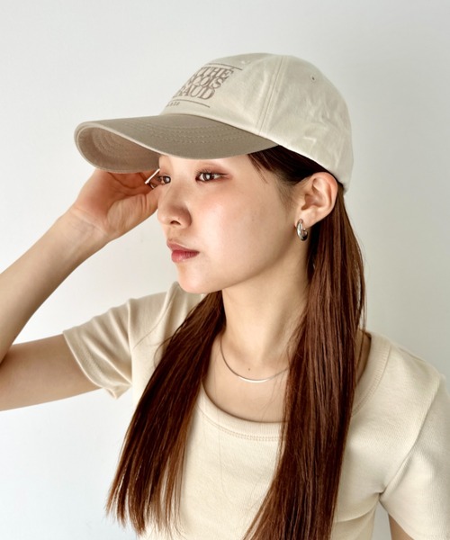 MARITHE + FRANCOIS GIRBAUD(マリテフランソワジルボー)の「MARITHE + FRANCOIS GIRBAUD(マリテフランソワジルボー)/ロゴ刺繍 キャップ 帽子/Marithe Cap(キャップ・レディース・ブルー/クリーム/ブラック/アイボリー/ベージュ/レッド/グリーン/ピンク/ネイビー・FREE)」の15枚目の写真