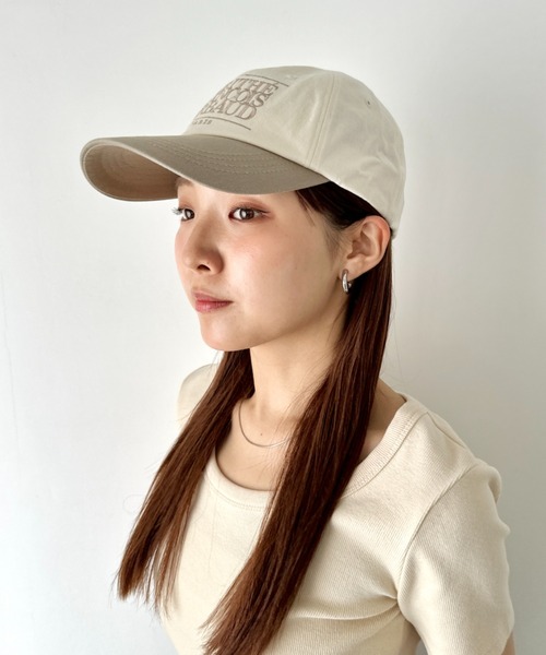 MARITHE + FRANCOIS GIRBAUD(マリテフランソワジルボー)の「MARITHE + FRANCOIS GIRBAUD(マリテフランソワジルボー)/ロゴ刺繍 キャップ 帽子/Marithe Cap(キャップ・レディース・ブルー/クリーム/ブラック/アイボリー/ベージュ/レッド/グリーン/ピンク/ネイビー・FREE)」の14枚目の写真