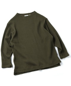 12oz ヘビーワッフルガンジーネック