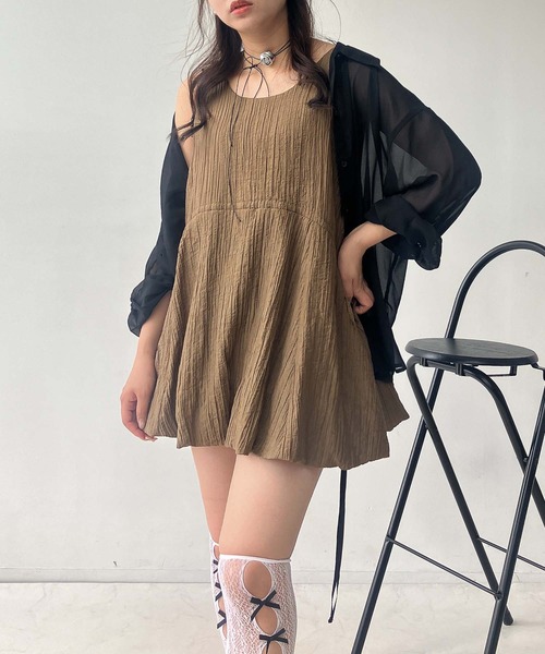 AS KNOW AS plus（アズノゥアズプラス）の「●前後着用可能 バルーンタンクチュニック（チュニック・レディース・ブラック系その他/オフホワイト/ブラウン・FREE）」の18枚目の写真