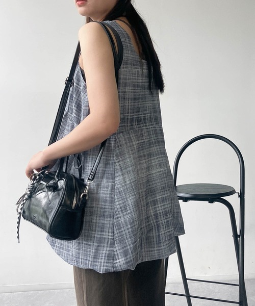 AS KNOW AS plus（アズノゥアズプラス）の「●前後着用可能 バルーンタンクチュニック（チュニック・レディース・ブラック系その他/オフホワイト/ブラウン・FREE）」の21枚目の写真