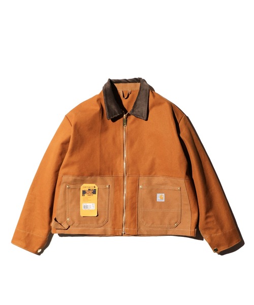 カーハート　リメイクダックジャケット Carhartt ダック地 ジャケット リメイク | 古着屋 わらしべ