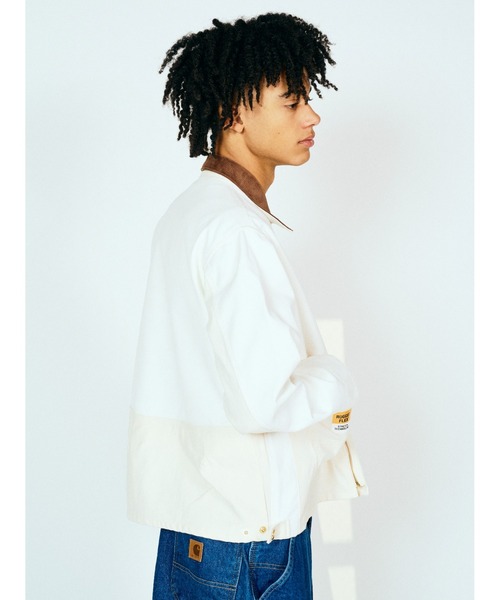 Carhartt（カーハート）の「2A.M 先行販売 THRIFTY LOOK スリフティルック / CARHARTT DUCK ACTIVE JACKET カーハート リメイク（ブルゾン・メンズ・ブラウン/ブラック/ナチュラル/インディゴブルー・MEDIUM/LARGE）」の17枚目の写真