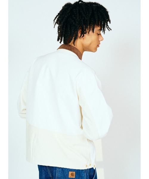 Carhartt（カーハート）の「2A.M 先行販売 THRIFTY LOOK スリフティルック / CARHARTT DUCK ACTIVE JACKET カーハート リメイク（ブルゾン・メンズ・ブラウン/ブラック/ナチュラル/インディゴブルー・MEDIUM/LARGE）」の18枚目の写真