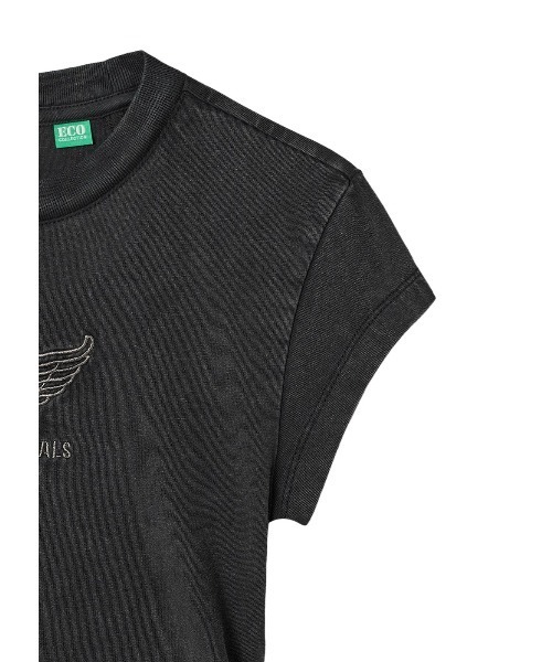 Guess(ゲス)の「GUESS Originals Vintage Shirred Wing Tee Tシャツ(Tシャツ/カットソー・レディース・ブラック/ホワイト系その他/オレンジ・MEDIUM/SMALL/X-SMALL/LARGE)」の19枚目の写真