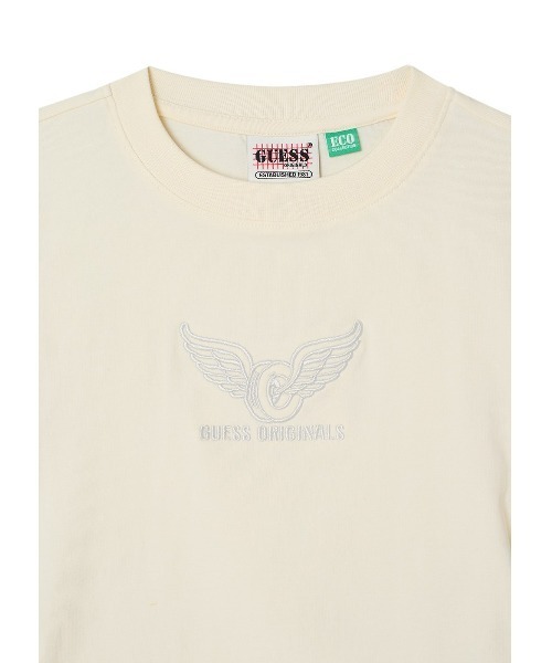 Guess(ゲス)の「GUESS Originals Vintage Shirred Wing Tee Tシャツ(Tシャツ/カットソー・レディース・ブラック/ホワイト系その他/オレンジ・MEDIUM/SMALL/X-SMALL/LARGE)」の21枚目の写真