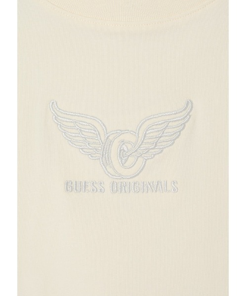 Guess(ゲス)の「GUESS Originals Vintage Shirred Wing Tee Tシャツ(Tシャツ/カットソー・レディース・ブラック/ホワイト系その他/オレンジ・MEDIUM/SMALL/X-SMALL/LARGE)」の22枚目の写真