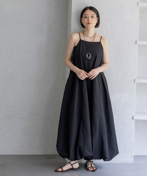 A part by（アパートバイ）の「バルーンキャミワンピース（ワンピース・レディース・ライトパープル/ブラック/カーキ・FREE）」の2枚目の写真