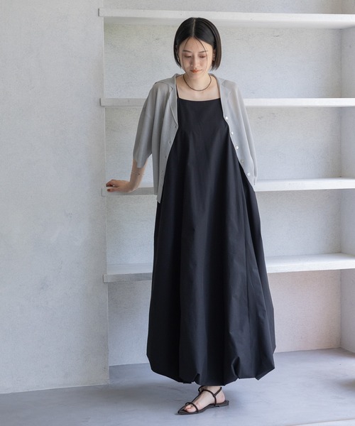 e/rm アパートバイ　バルーンキャミドレス ワンピース　ブラック 楽天市場】【SALE／12%OFF】【e/rm】バルーンキャミドレス e/rm