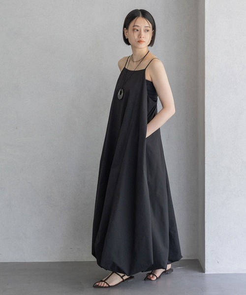 A part by（アパートバイ）の「バルーンキャミワンピース（ワンピース・レディース・ライトパープル/ブラック/カーキ・FREE）」の7枚目の写真